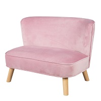 Детский велюровый диван ROBA Lil Sofa, розовый 450110MA