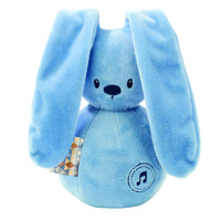Игрушка мягкая Nattou Musical Soft toy Lapidou Кролик jeans музыкальная 878821