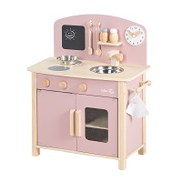 Детская игровая кухня с аксессуарами ROBA розовый/натуральный 480211MA