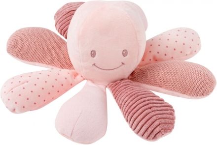 Игрушка мягкая Nattou Soft toy Lapidou Activity Octopus Осьминог pink 879736