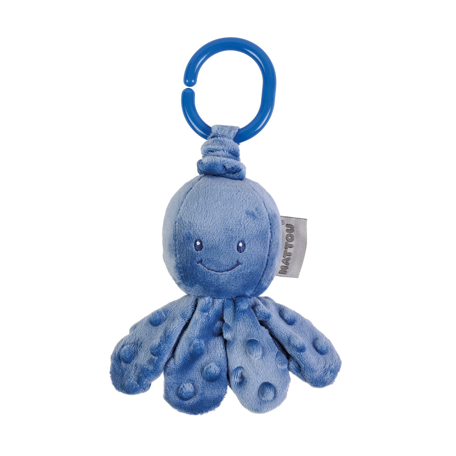 Игрушка мягкая Nattou Soft toy Lapidou Octopus Осьминог с вибрацией dark blue 876520