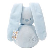 Игрушка мягкая Nattou Musical Soft toy Lapidou Кролик light blue музыкальная 878814