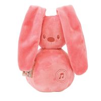 Игрушка мягкая Nattou Musical Soft toy Lapidou Кролик coral музыкальная 878777