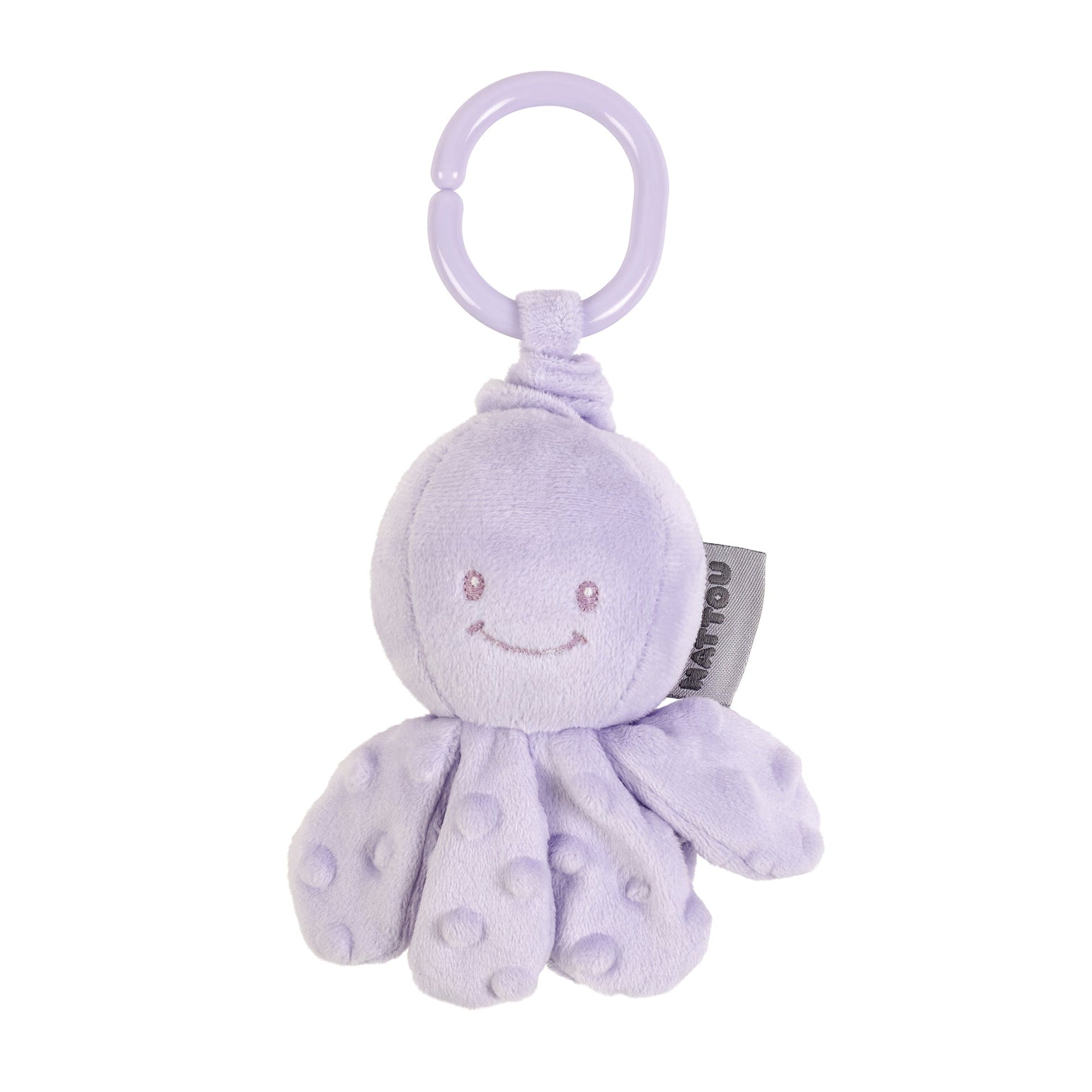 Игрушка мягкая Nattou Soft toy Lapidou Octopus Осьминог с вибрацией lilac 876506