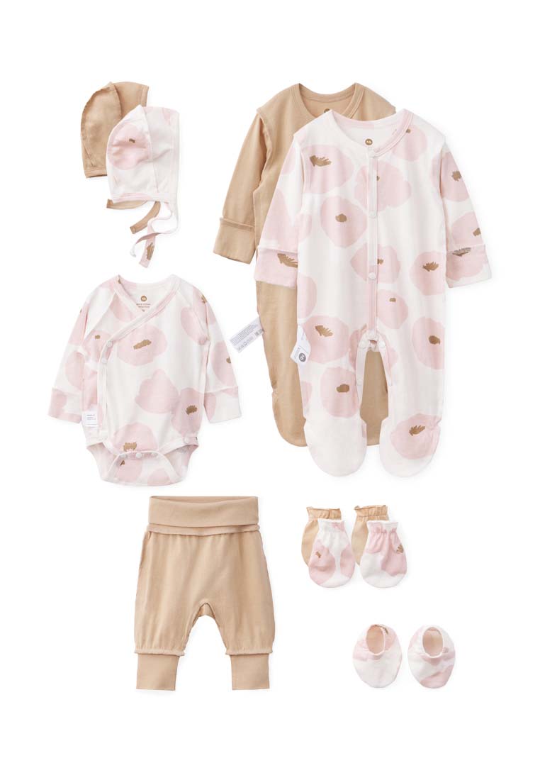 Набор одежды Happy Baby для новорожденных beige&flowers р-р 56, 90111