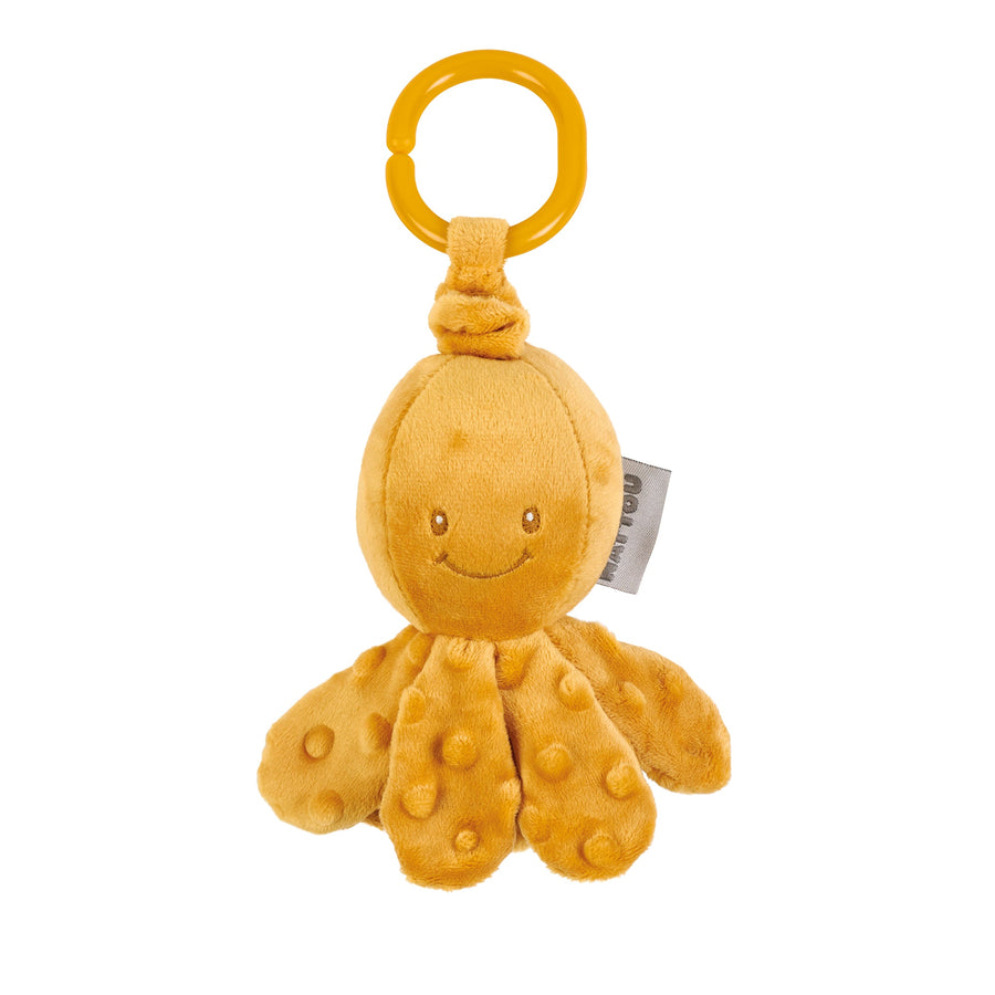 Игрушка мягкая Nattou Soft toy Lapidou Octopus Осьминог с вибрацией ochre 876513