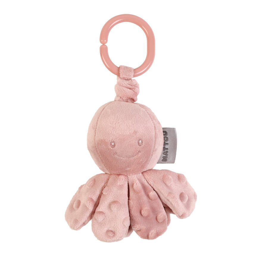 Игрушка мягкая Nattou Soft toy Lapidou Octopus Осьминог с вибрацией dusty pink 876537